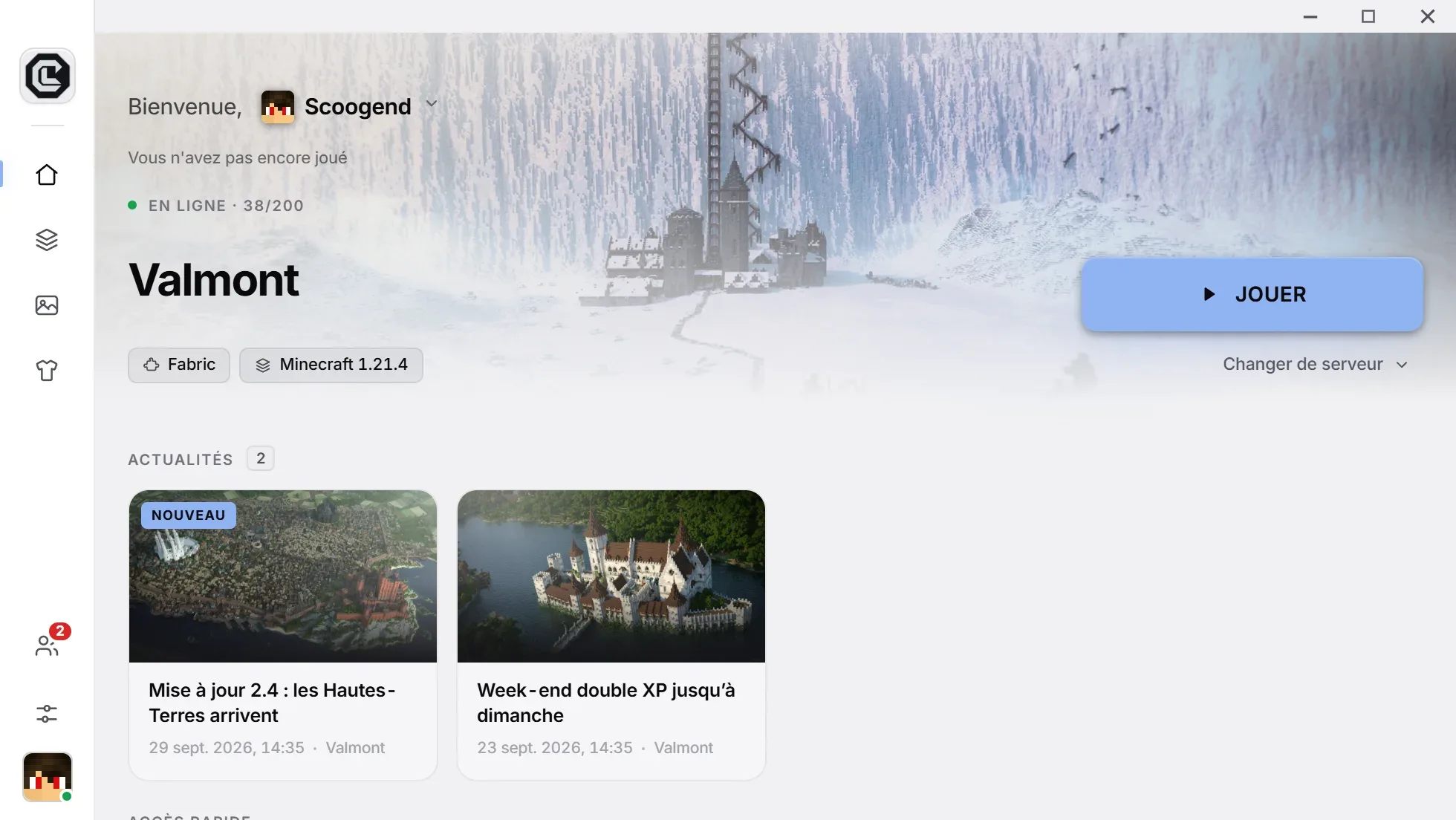 Un launcher Minecraft NeoForge créé avec CraftLauncher